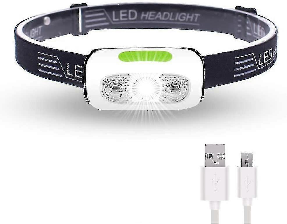 350 Lumens Usb Rechargeable Headlamp,lightweight,super Bright Led Running Headlamp For Runner