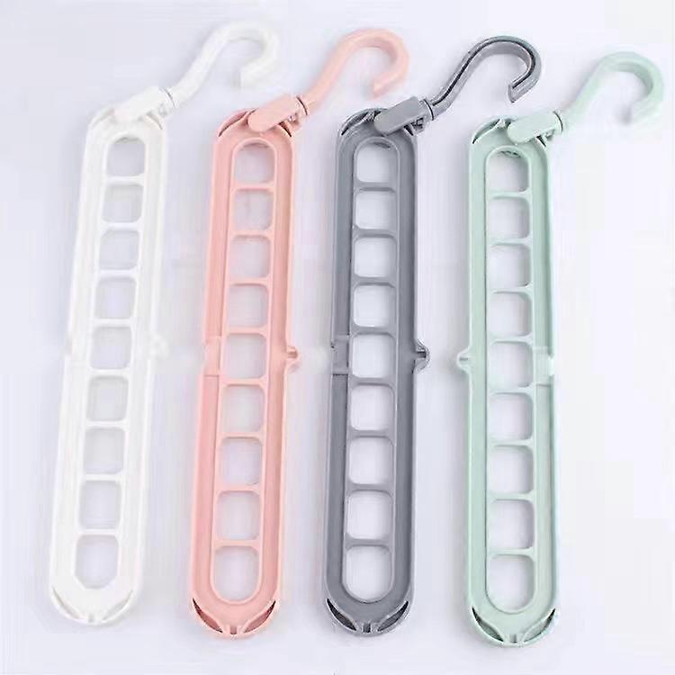 4 pcs Magic Clothes Hanger,Premium Quality Foldable Clothes Hanger,Multi-Function Space Saving Hangers,for Storing and Drying Clothes