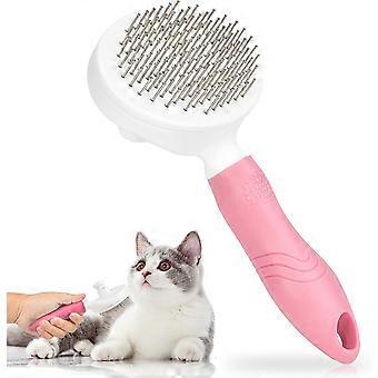 Dog Brush, Cat Brush, Pet Grooming Comb, Cat Dog Brush, Self-Cleaning Brush With Dead Hair, Suitable For Long-Haired And Short-Haired Cats And Dogs. (