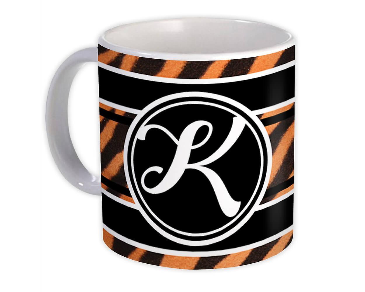 Hediye Kupa: Monogram Harf K Tiger