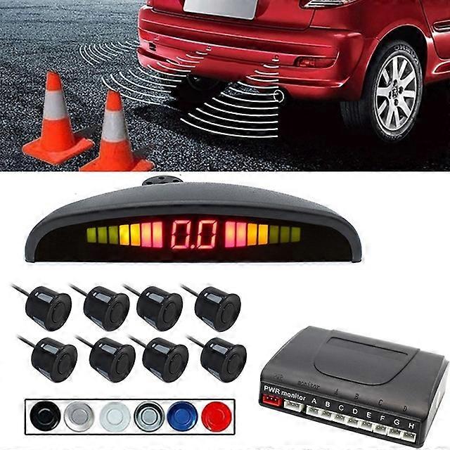 Car LED Parking Sensor With 8 Radar Accurate Digital Display of Obstacle Distance Alarm Front and Rear Parking Sensors