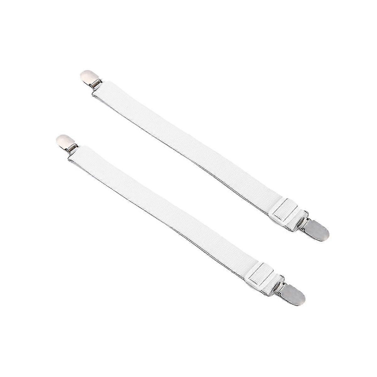 2 Pack Sheet Holder Adjustable Non- Sheet Fixing Clip Tablecloth Fixing Belt Sheet Clip Sheet Buckle
