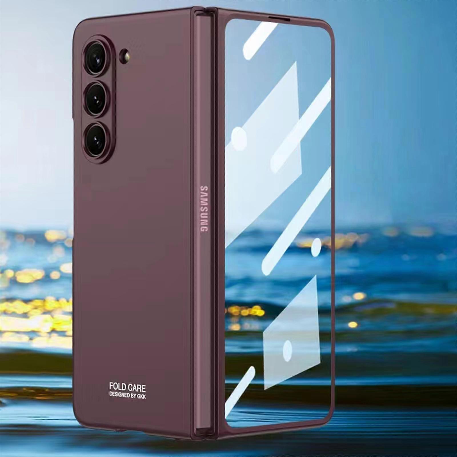 Galaxy Z Fold 5 Matte Case With Screen Protector, Ultra-thin Anti-drop Hard PC Shockproof Case for Samsung Galaxy Z Fold 5