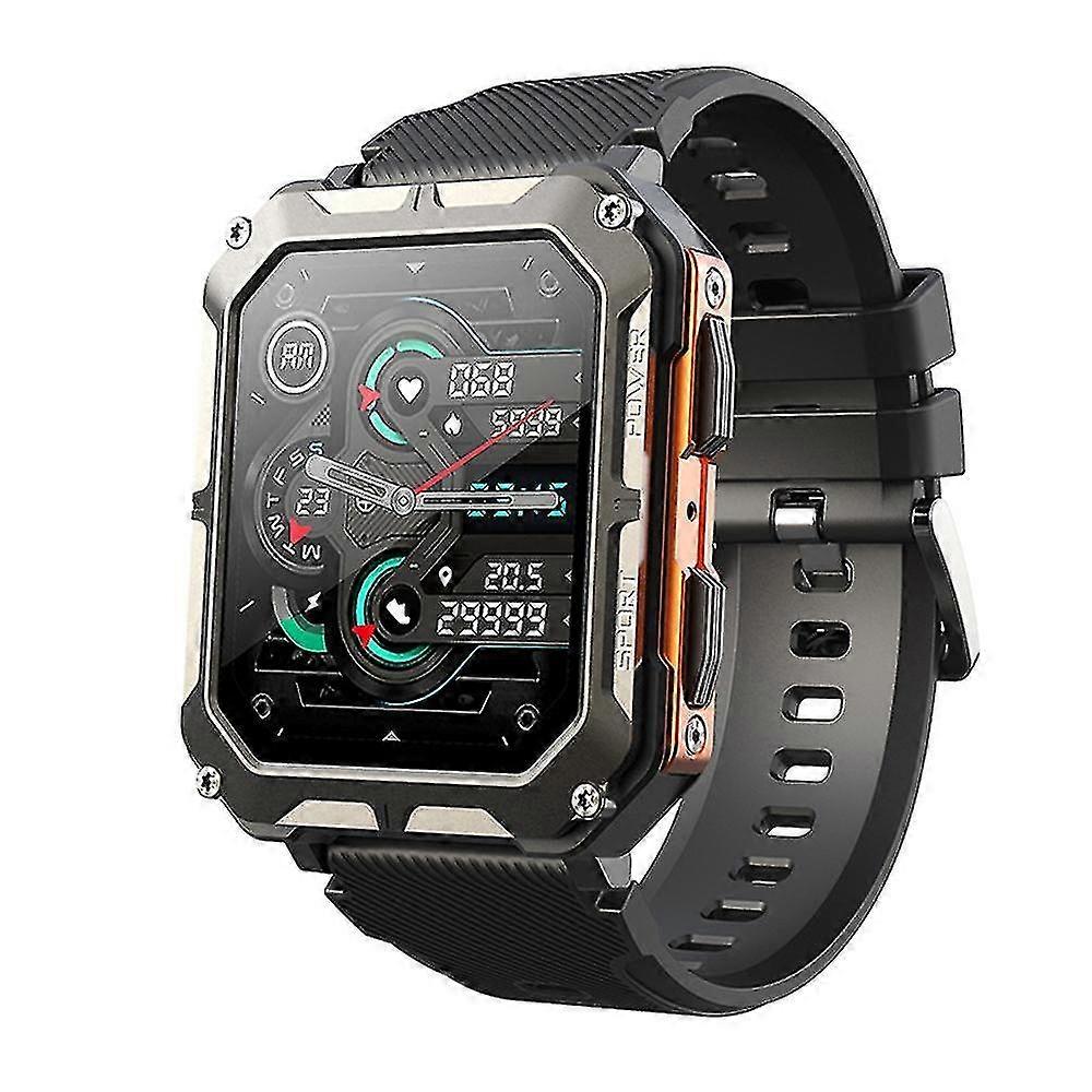 Indestructible Smartwatch, Rugged Tactical Smartwatch With Heartrate