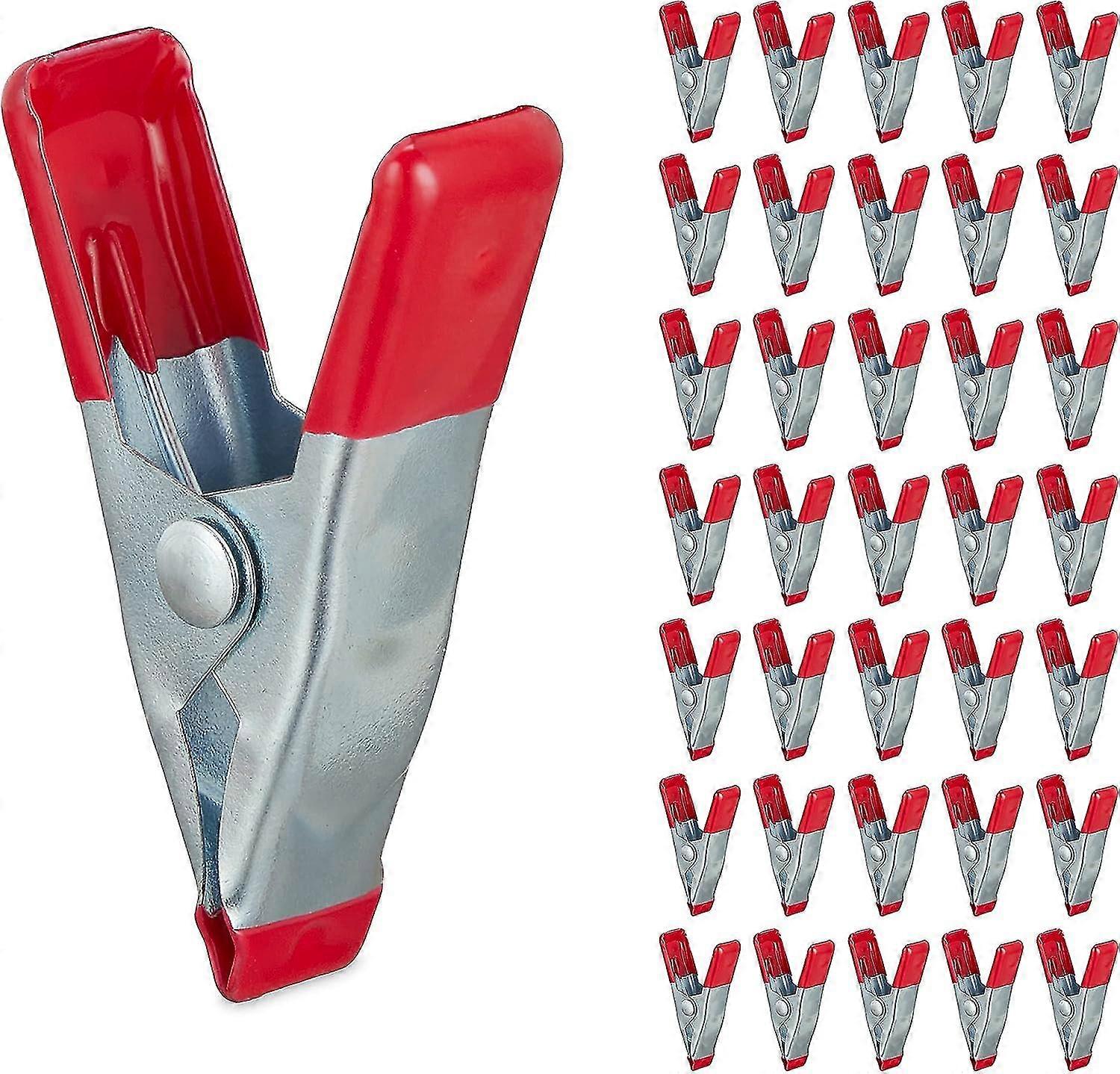 Pliers Set Of 36, Vice Clamp, Bar, Diy Staples, Model, Metal, Width 20mm, Red-QJWL