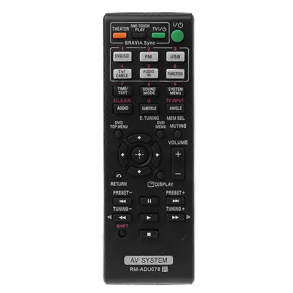Replacement Remote Control for RM-ADU078 for Sony DVD Home Theater AV System