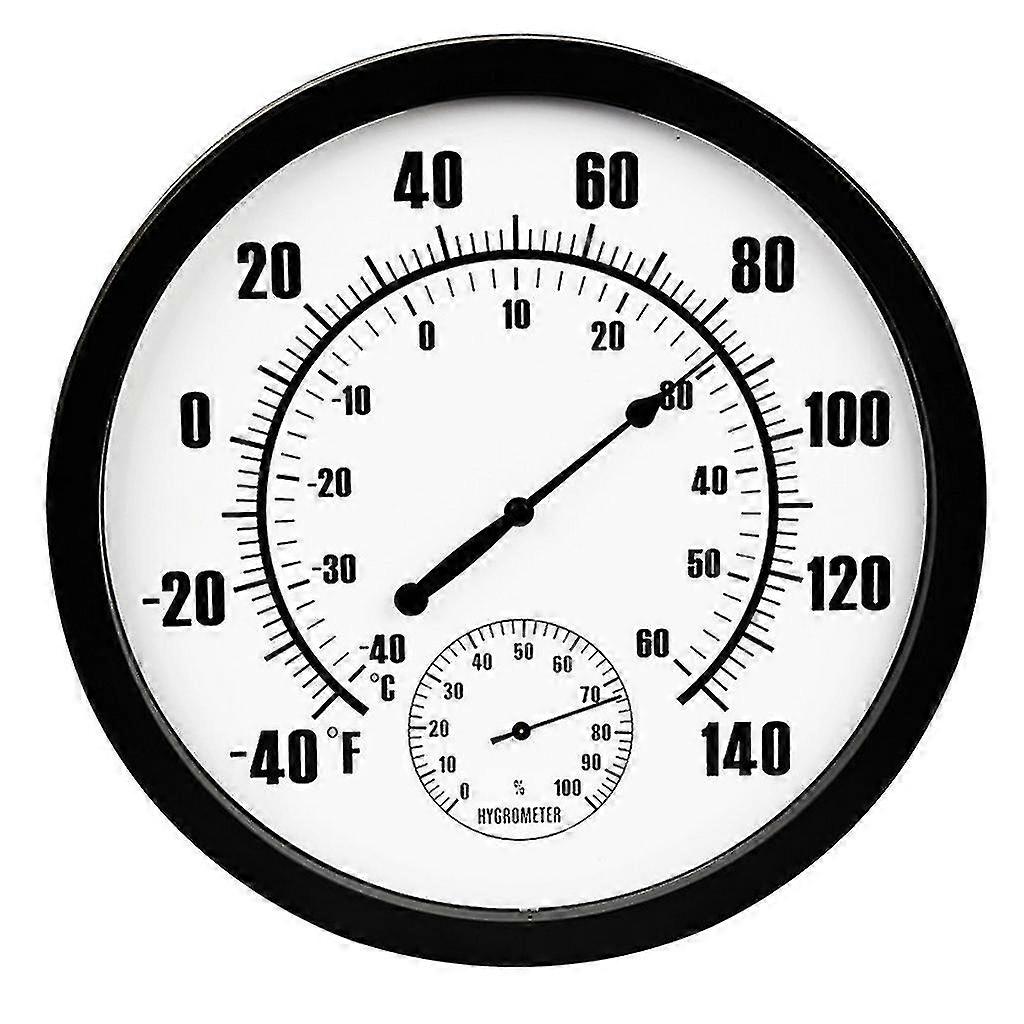 Weather Station Wall Hanging Atmospheric Multifunction Thermometer Hygrometer-hao