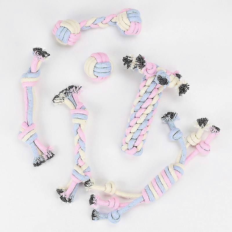 6-piece Pet Chew Animal Donkey Dog Bite Corduroy Plush Teething Toy