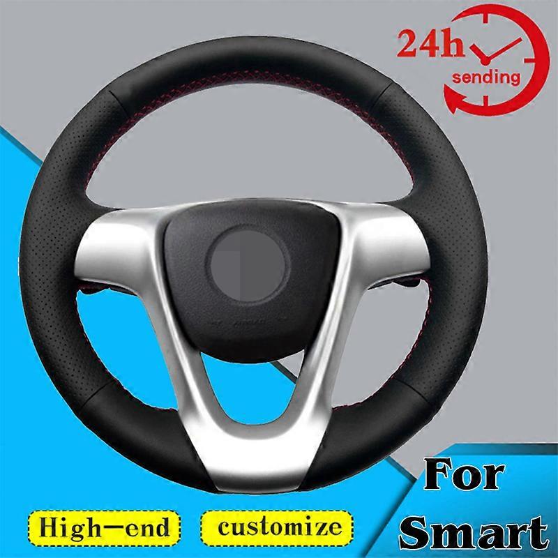 Custom Car Steering Wheel Braid Cover Non-slip 100% Fit For Smart Fortwo 2009-2013 Smart Forjeremy Auto Interior Accessories