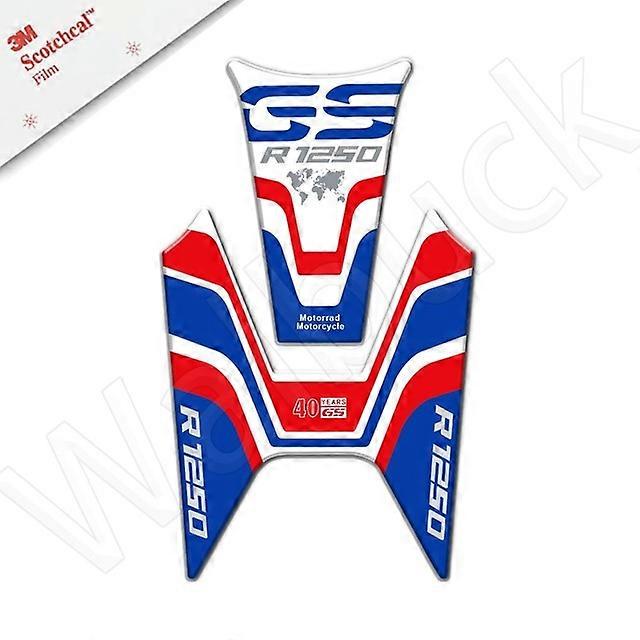 3D אופנוע מיכל דלק כרית מדבקות הגנה מדבקות אביזרים עבור BMW R1250GS R1250 GS 2018-2023 40 שנה gs טריפל שחור