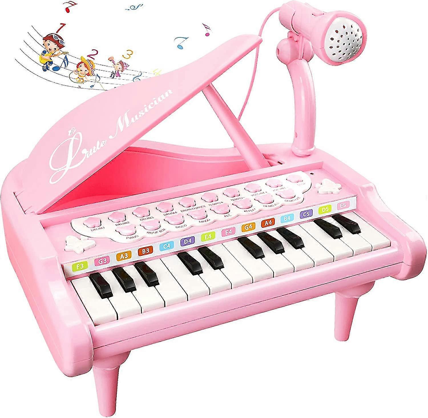Pink Piano Toys For 1+Year Old Girls First Birthday Gifts Toddler