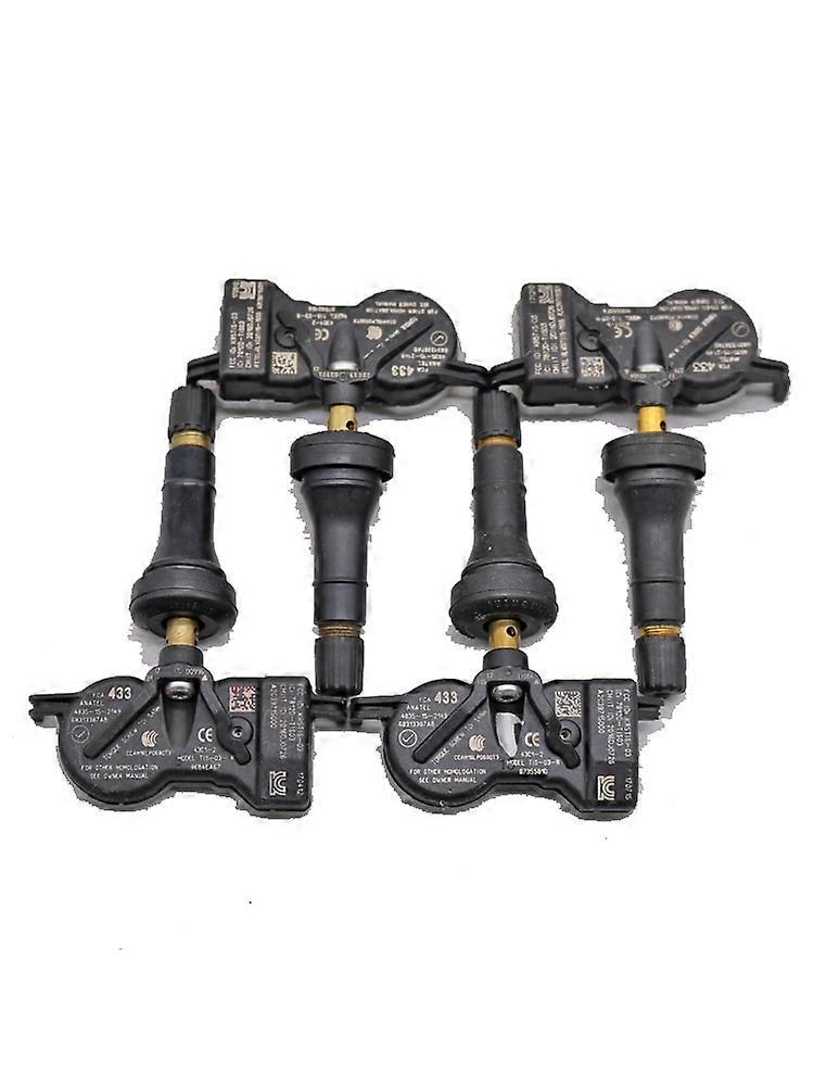 4STK TIL 2018-2024 JEEP COMPASS TPMS 433MHz DÆKTRYKSENSOR TPMS JEEP DÆK LUFTTRYKSENSOR 68313387AB 68313387AA