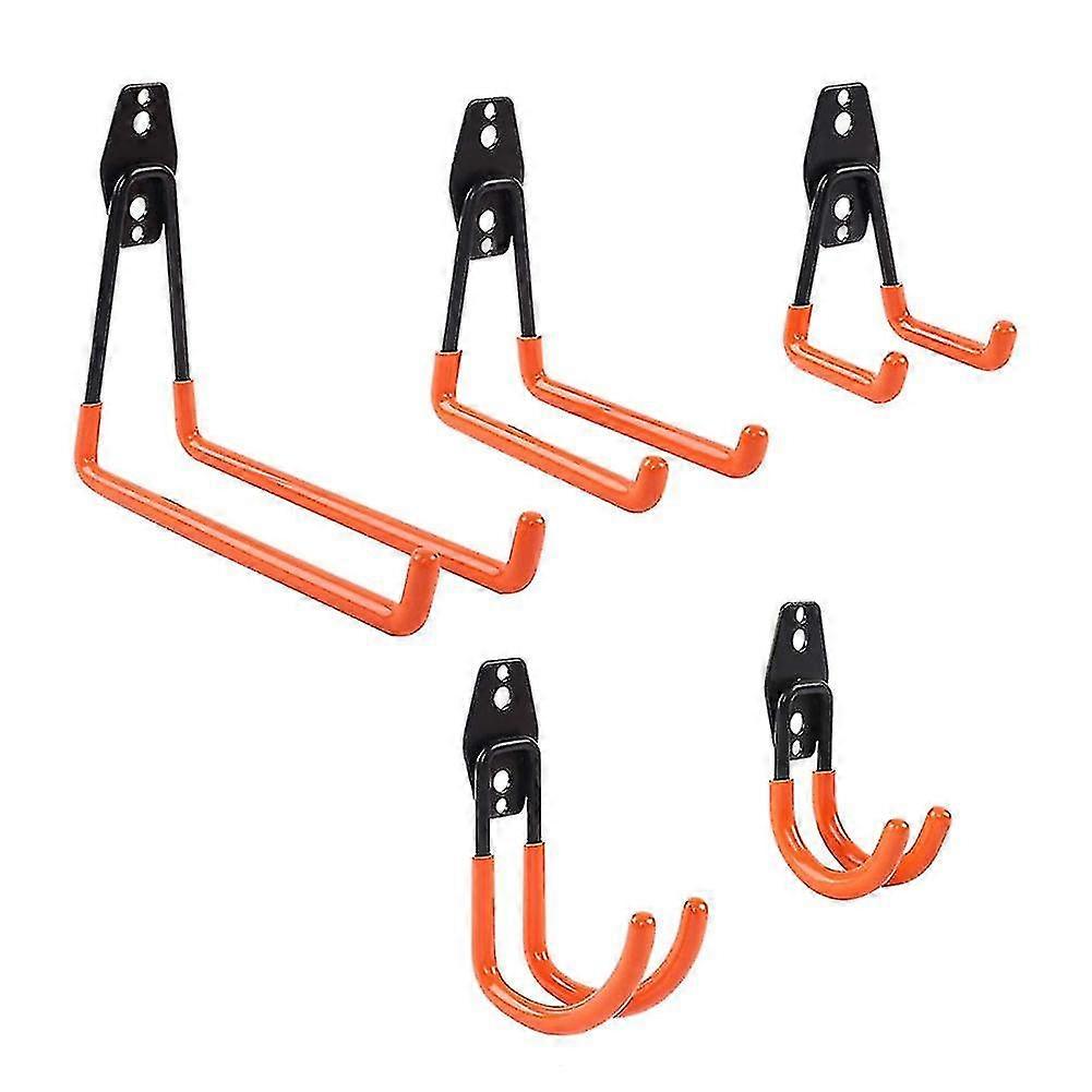 5pcs /セットガレージストレージフックメタルフックウォールハンギングラックフック