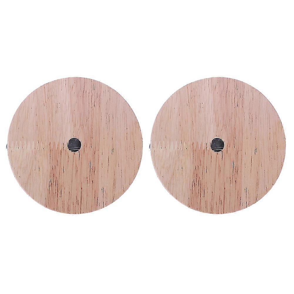 2x Lamp Base Concise Style Modern Ceiling Plate Wooden Ceiling Holder E27 Lamp Fitting Chandelier B