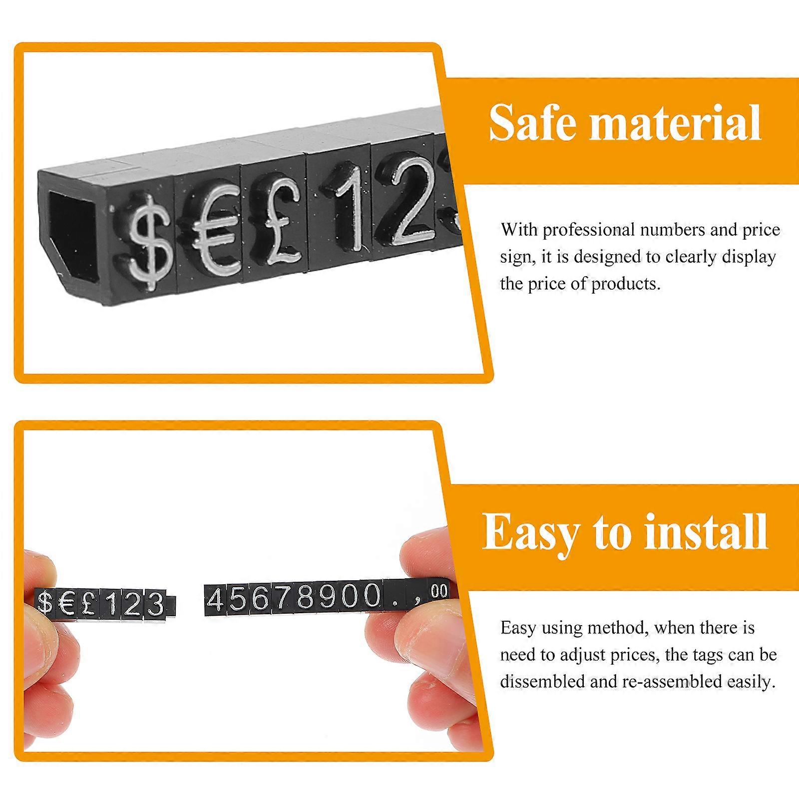 10pcs Price Label Display Sign Number Display Price Tags Shop Price Display Tags