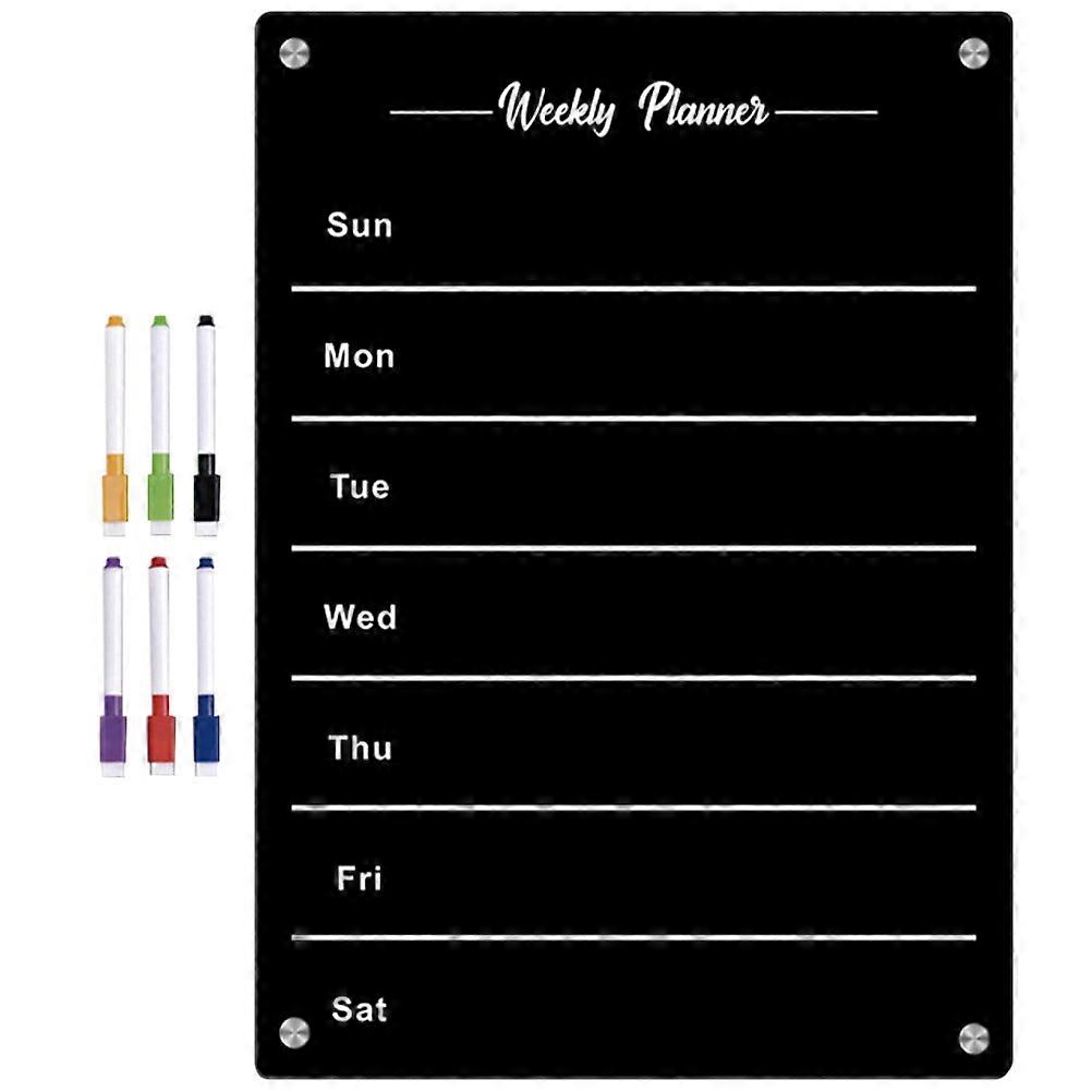 1 Set of To Do List Planner Board Schedule Board Erasable Planning Board Transparent Magnetic Board