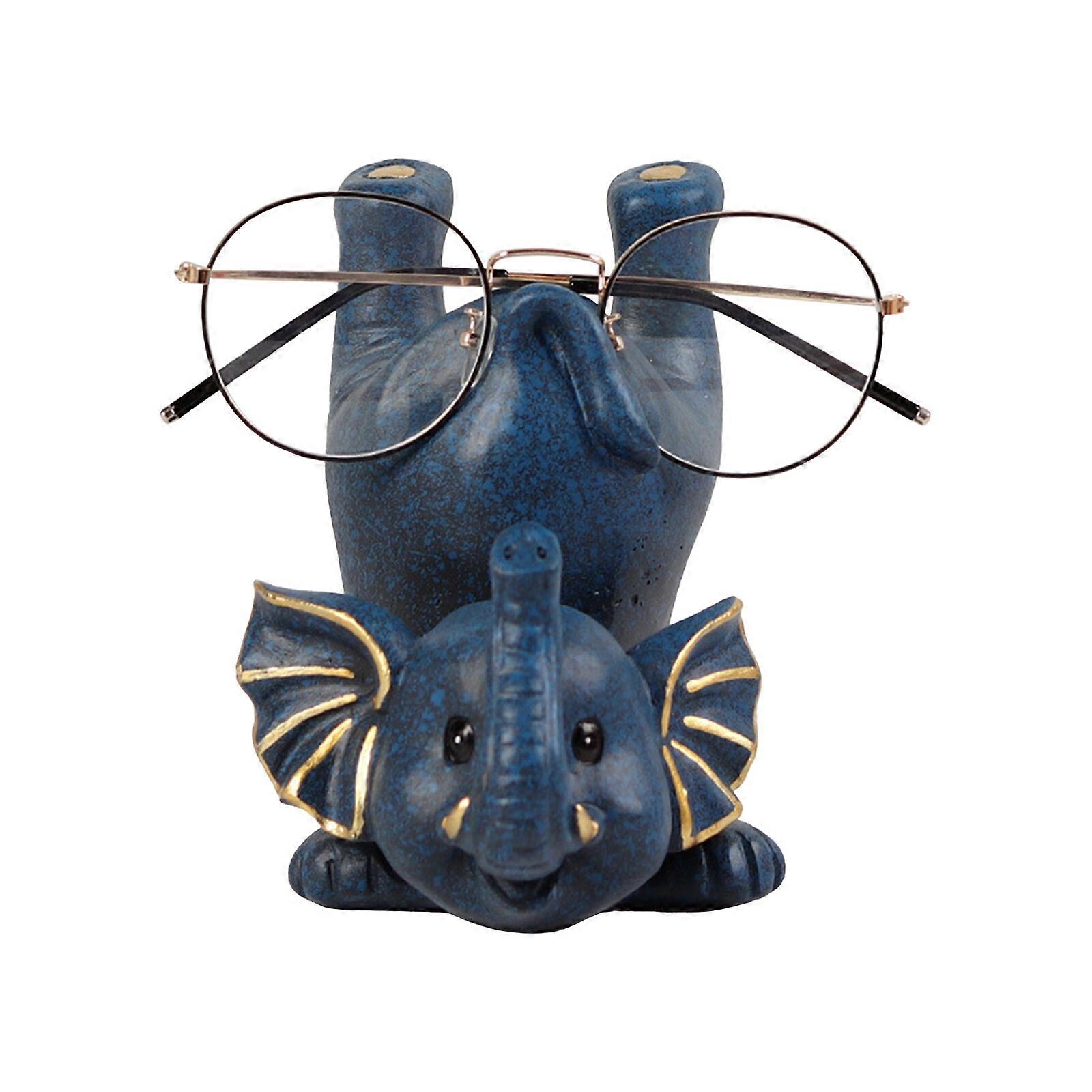 Elephant Glasses Holder Storage Rack Sunglasses Display Frame Multicolor Resin 10 X 13cm