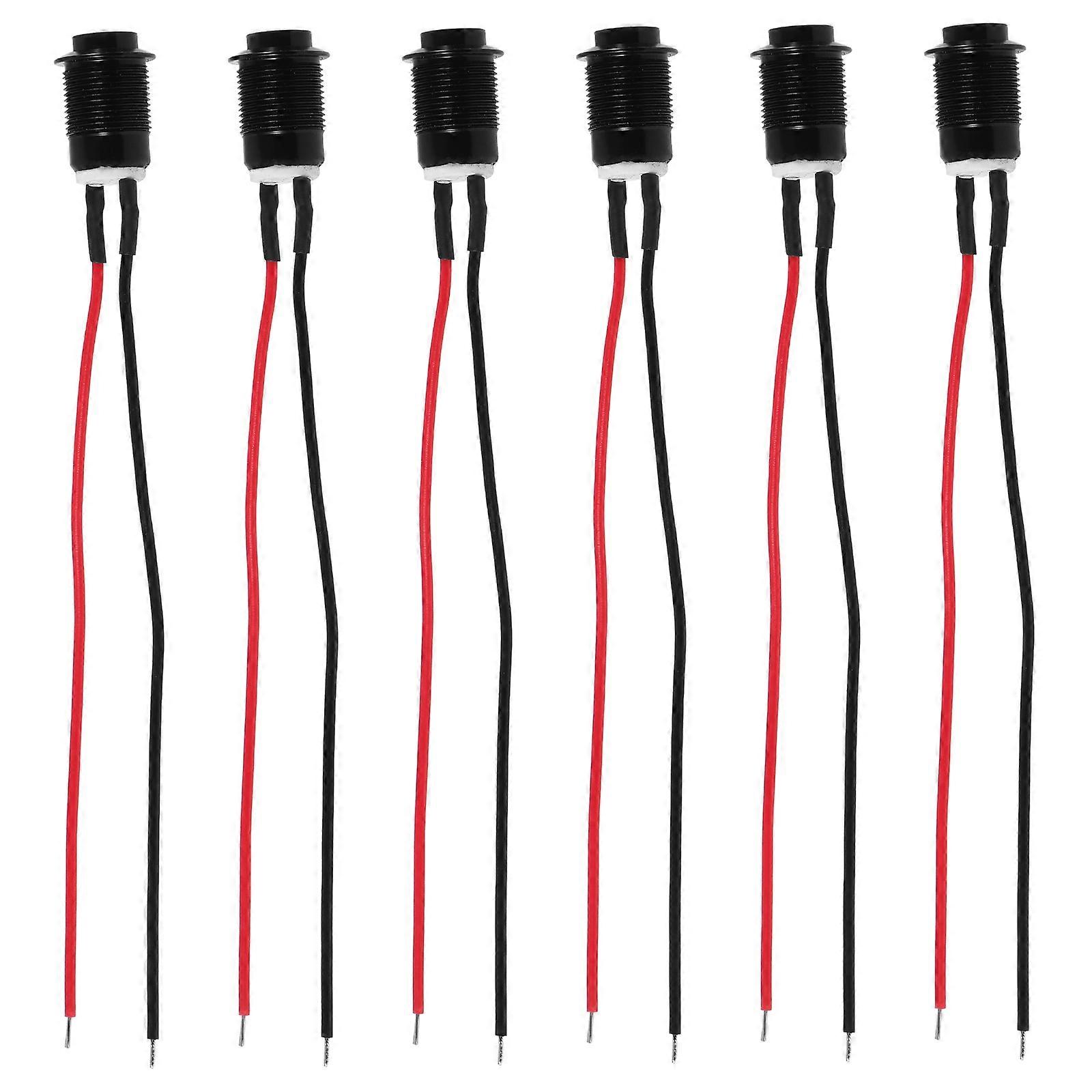 6pcs Momentary Push Button Switch Pre-wired Switch  Automotive Momentary Button