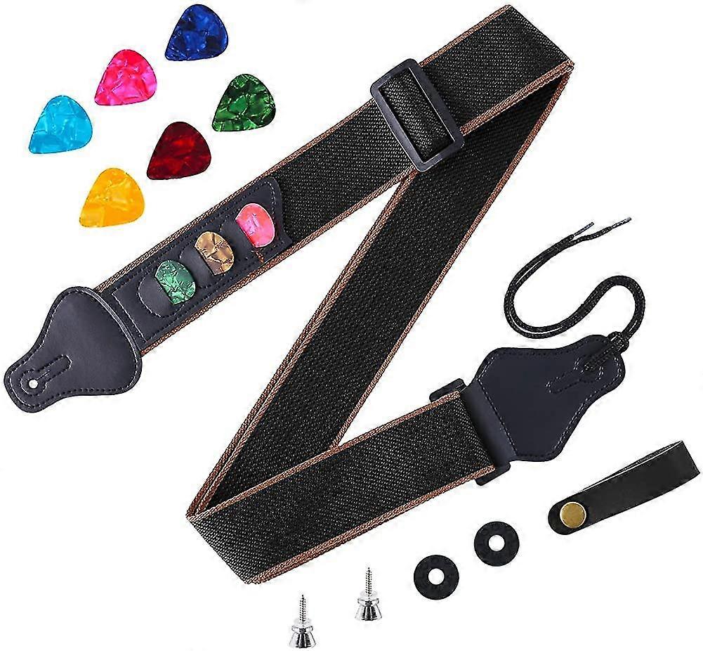 12 részes gitárpánt puha állítható gitár vállpánt gitárpánttal