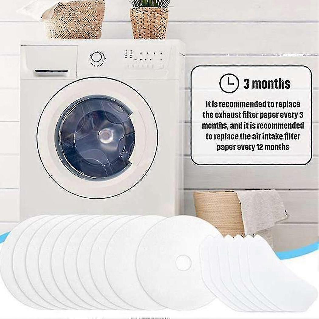 30 Pack Dryer Exhaust Filters, Panda Universal Portable Dryer Lint Filter Replacement Boris