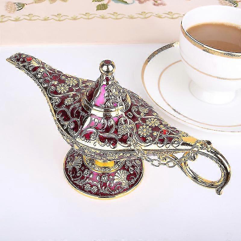 알라딘 램프 레전드 매직 지니 라이트 클래식 홈 오피스 테이블 장식품 빈티지 장식 선물 상자 포함