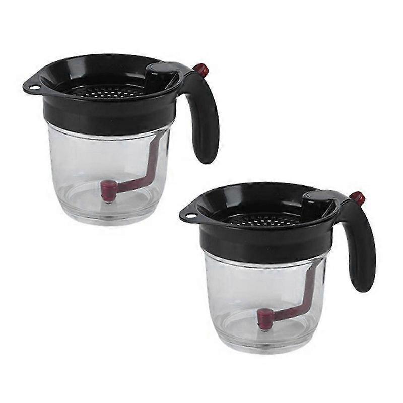 Kitchen Tool Fat Separator With Bottom Release Fat Separator With Strainer Soup Residue Oil Filter Separate