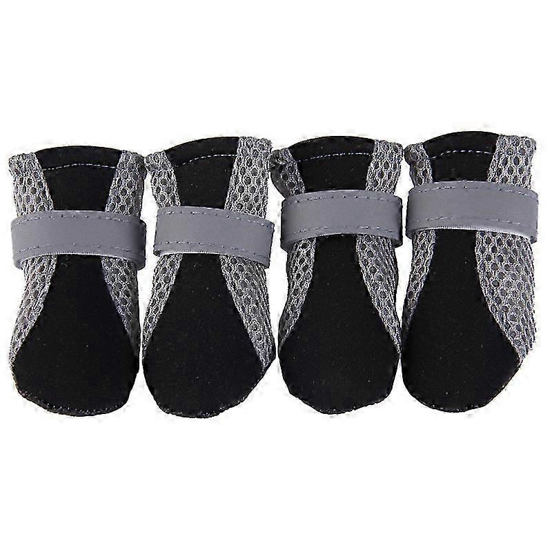 4 Adet Pet Köpek Kedi Kaymaz Ayakkabı Köpek Botları Ayak Koruyucu Patik
