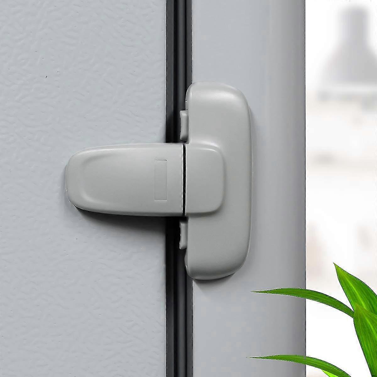 Sunrain Home Refrigerator Fridge Freezer Door Lock, Latch Catch Toddler Kids Child Fridge Locks Ba