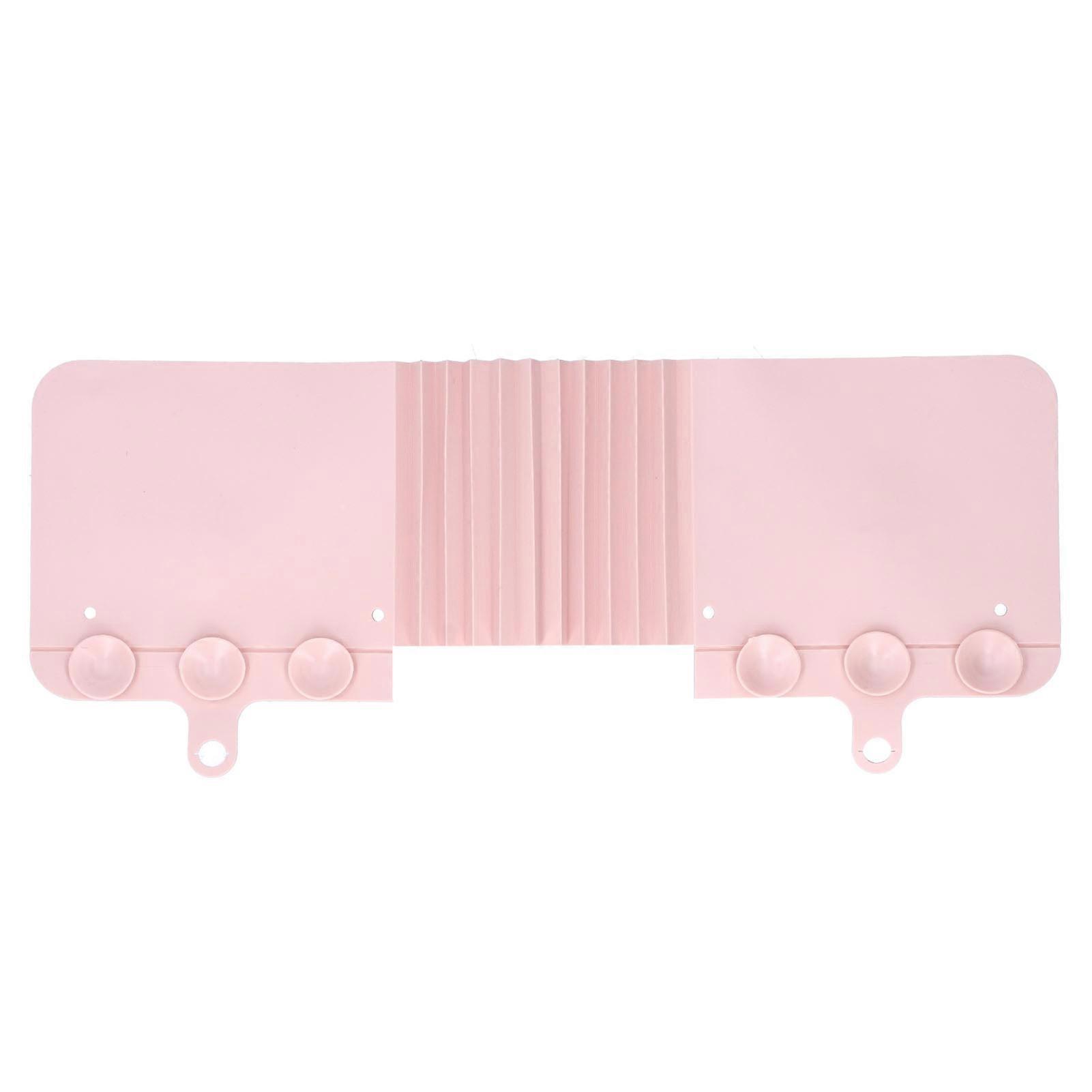 Foldable Sink Splashing Guard with Suction Cups Water Baffle Board Kitchen AccessoryPink