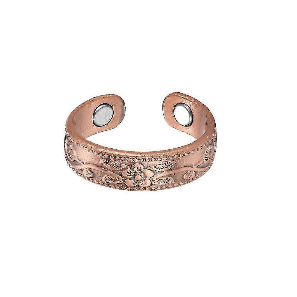99.9% Copper Magnet Ring Collection Fashionable Simple Open Energy Ring Couple Style