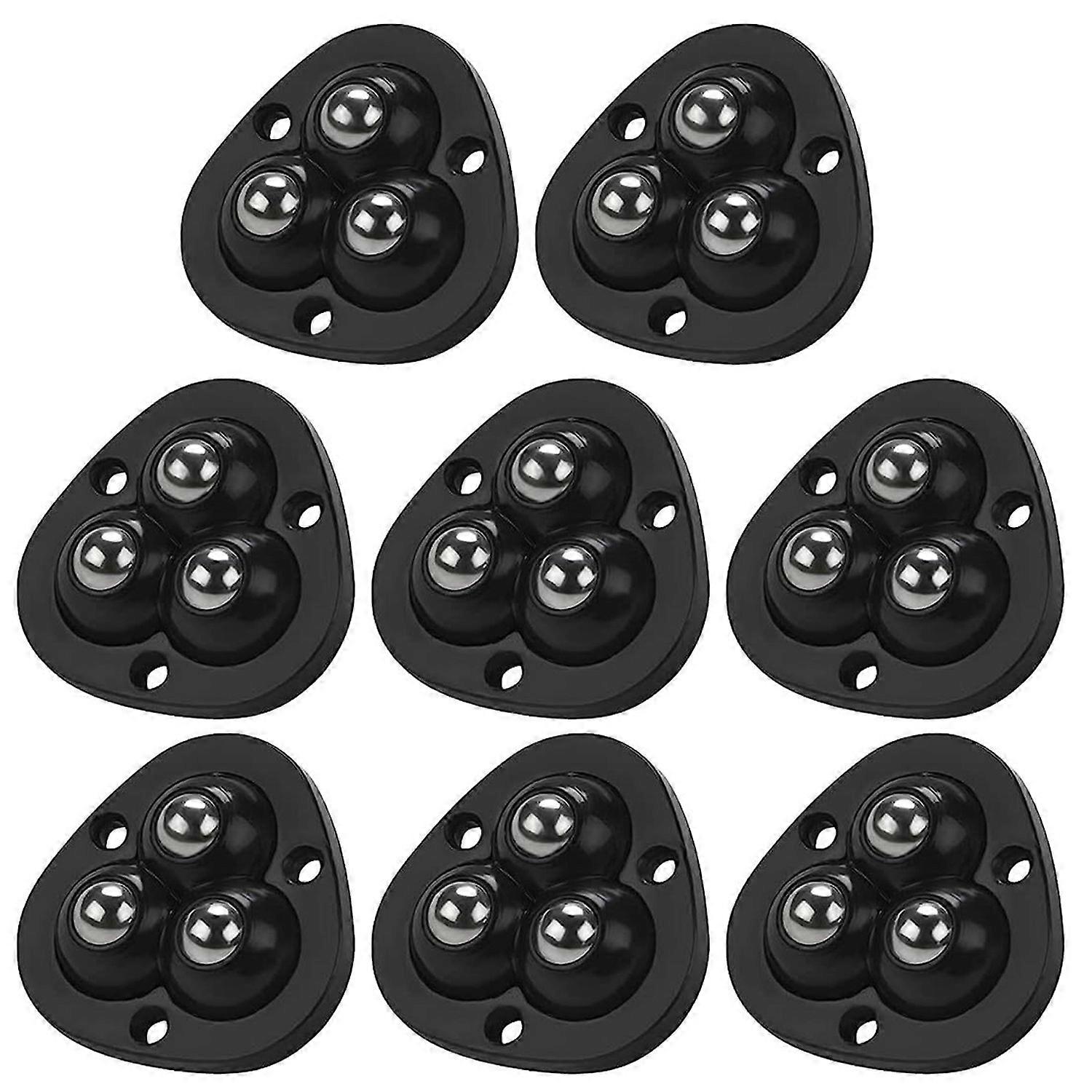 8Pcs Caster Wheel Easy Glide Self Adhesive 360 Degree Rotation Effortlessly Move Appliance Mini
