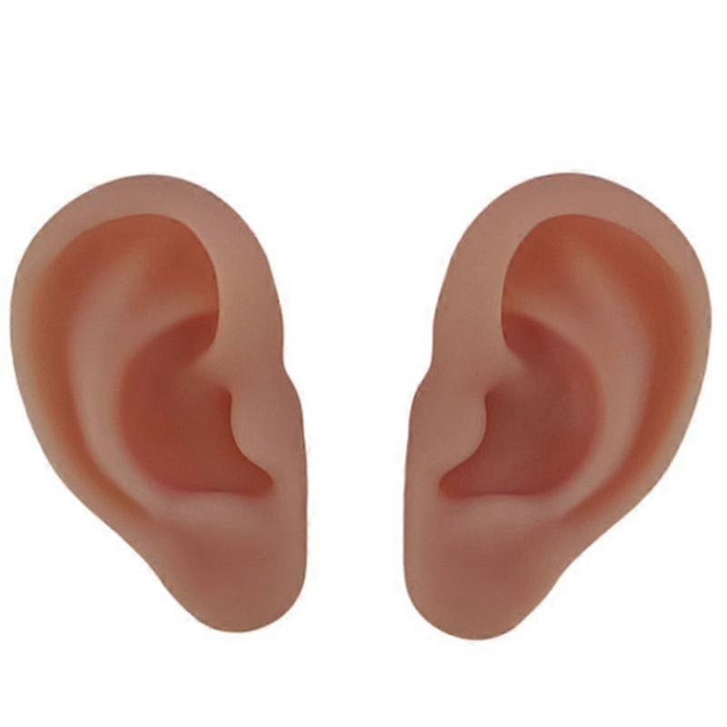 Human Anatomical Silicone Ear Acupuncture Practice Suture Kit, Suture Training for Teaching Tools