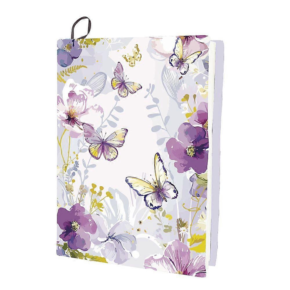 Polyester Book Covers Elastic Notebook Wraps Rectangle Butterfly 400x250mm
