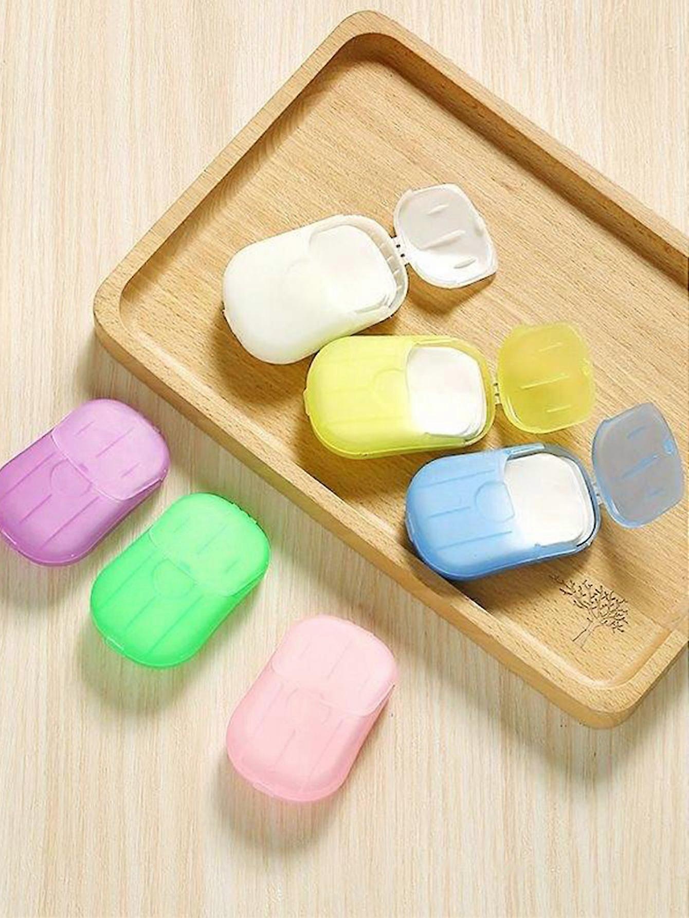 18 stks Reiszeep Papier Wegwerp Draagbare Handwaslakens Boxed Mini Zeep