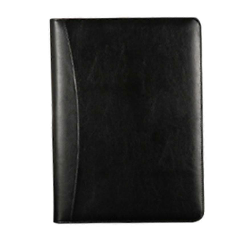 ポータブルビジネスPadfolioポートフォリオケース、オフィス会議用の電卓付きPUポートフォリオフォルダ