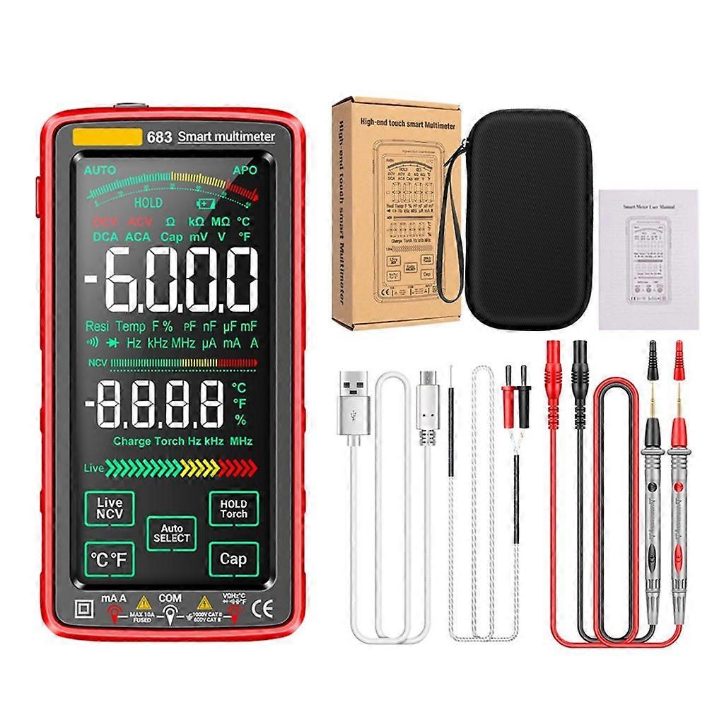 Professional Digital Multimeter Large LCD Display High Precisions Multimeter