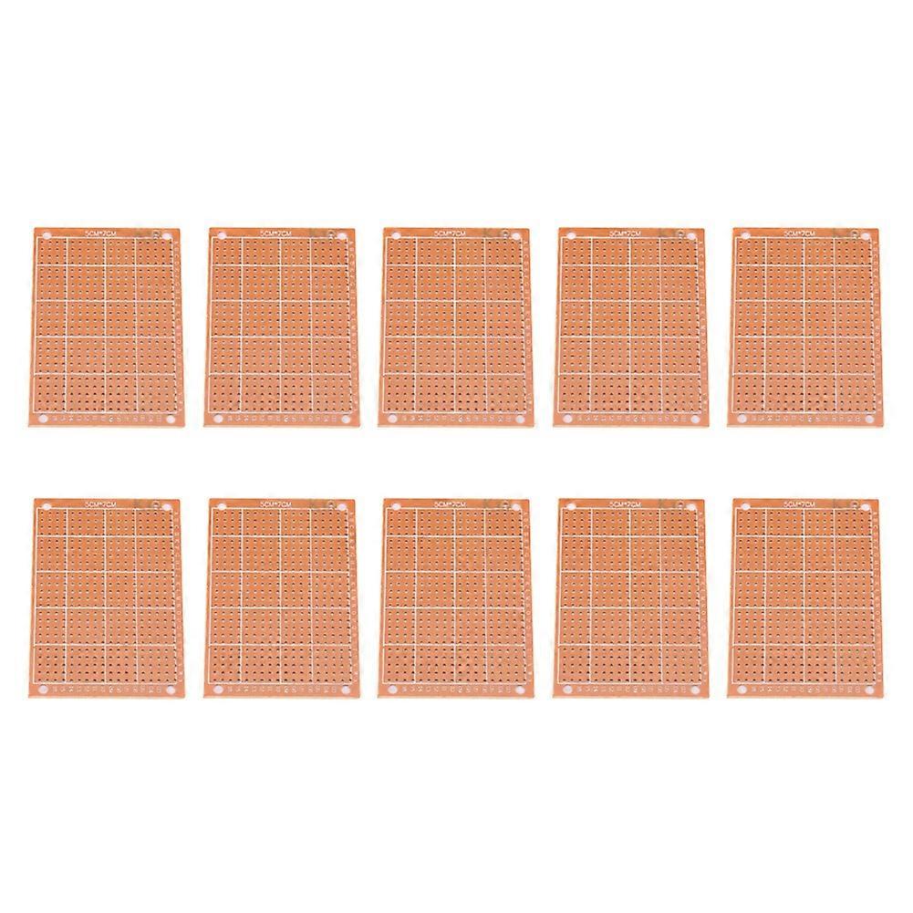 10 Pcs 5x7cm Circuit Board Universal Experimental Practicing Soldering Circuit Board