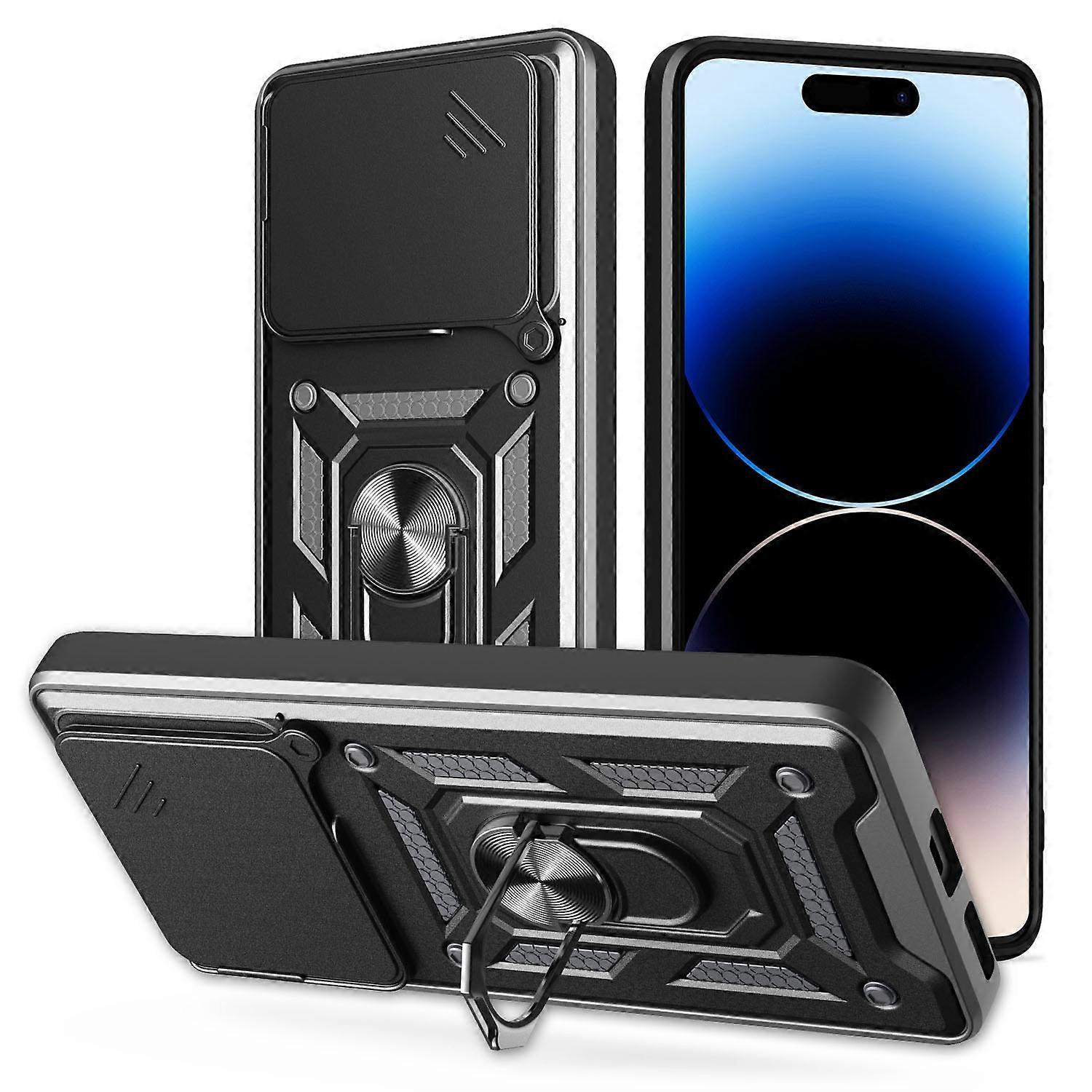 Sliding Camera Cover Design TPU+PC Phone Case