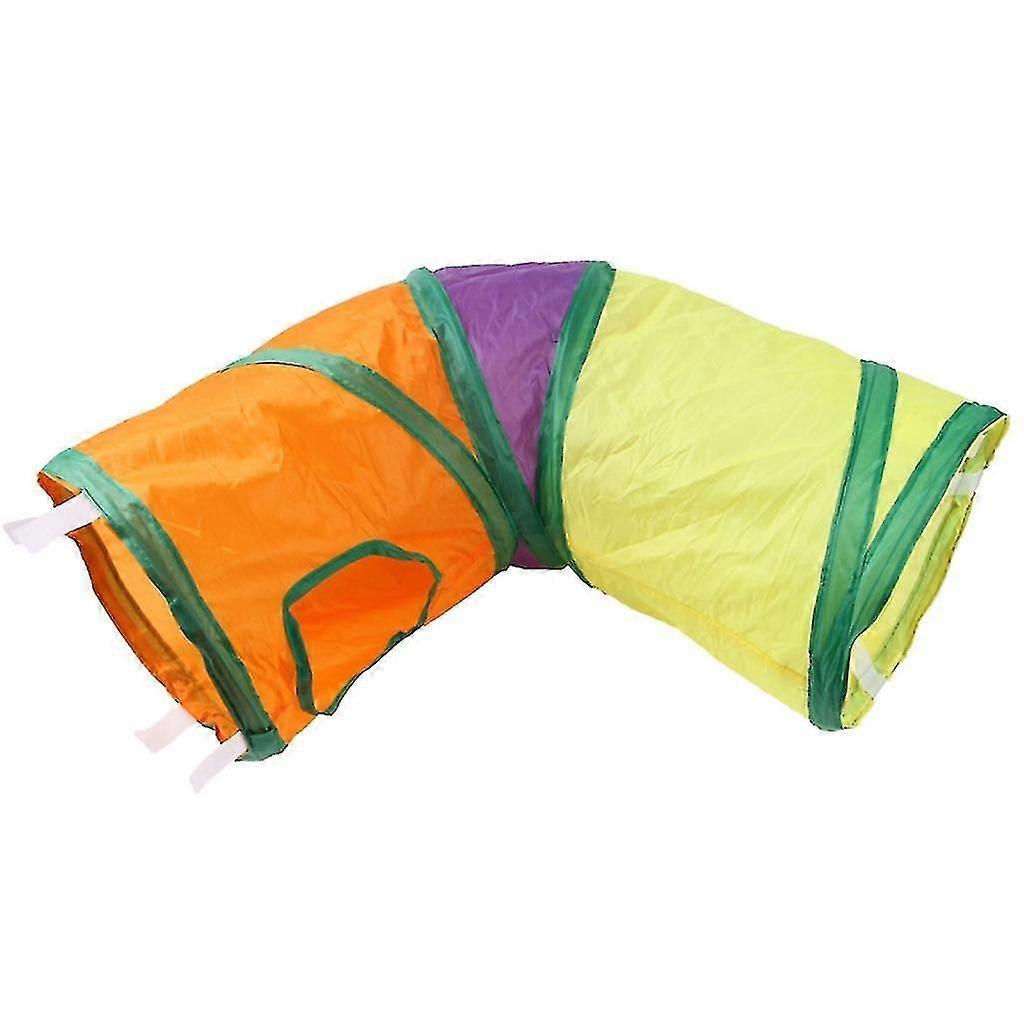 Cats Toy Tunnel Tube L-shape Tunnels Collapsible Kitten Playing Tent Hideout