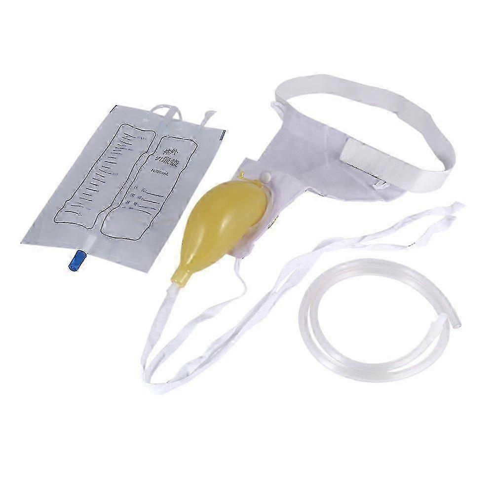 Female/men Urine Bag, 1000ml Urinal Pee Reusable Pee Holder Elastic Waistband Spillproof Incontinence Tool Portable Urine Collector Bag For Urinary Tr