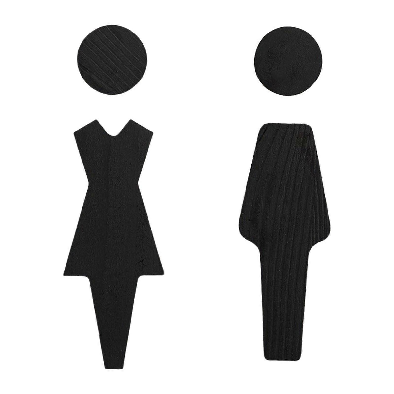 男性と女性のトイレの看板オフィスビジネスホテルのトイレの看板