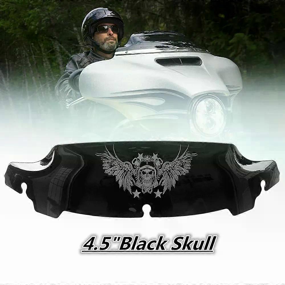 Black/Light blue/Clear4.5'' 7"10.5'' Windshield Fairing Windscreen Cover compatible for Electra Street Glide Touring 2014-2019 MAXP