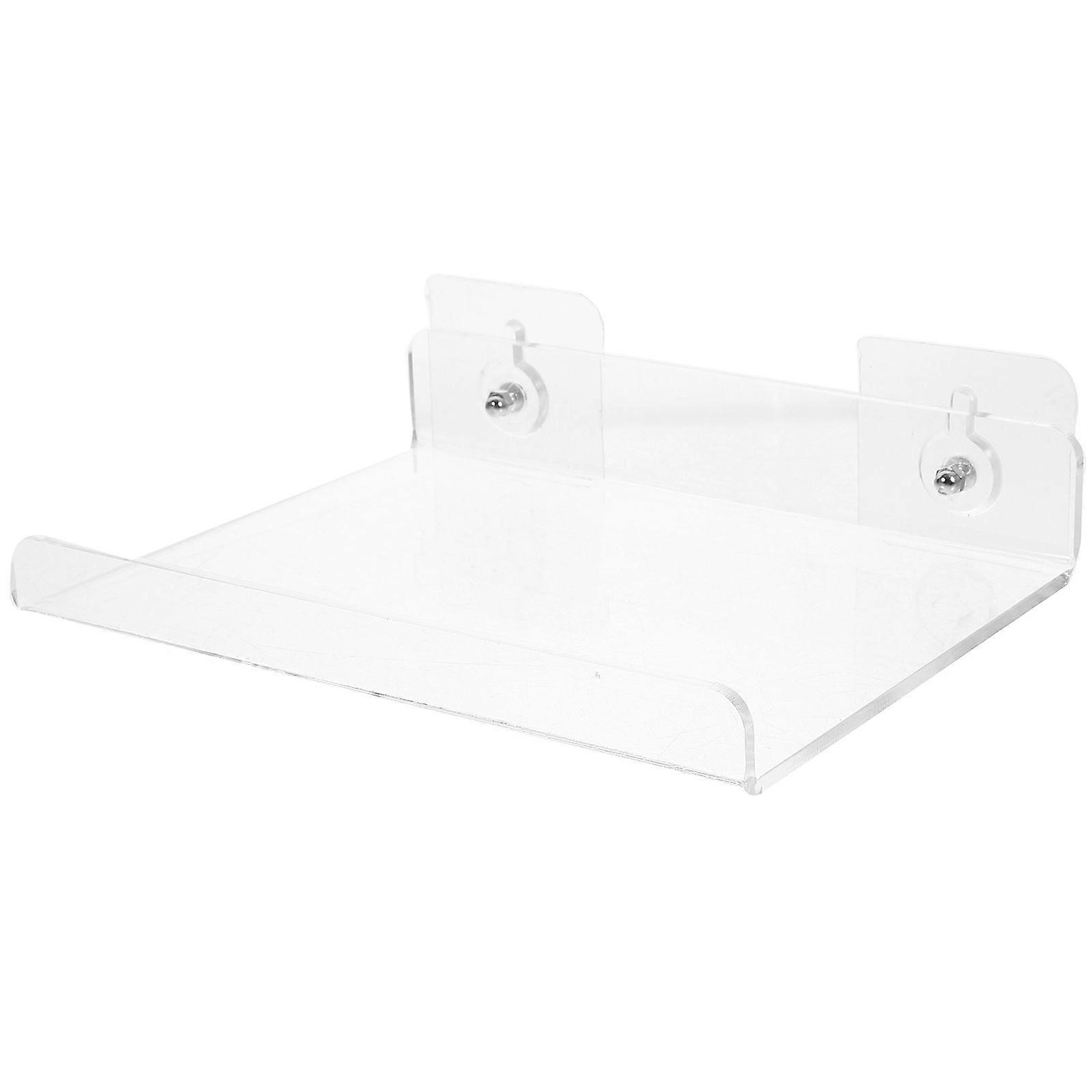 1 set of Wall Mounted Storage Shelf Acrylic Floating Shelf Bathroom Storage Shelf