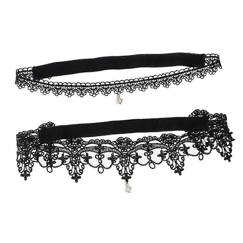 2ks Svatební podvazkové nohy Kruhové pásy Elastické krajkové pásy Elastické stehenní kroužky