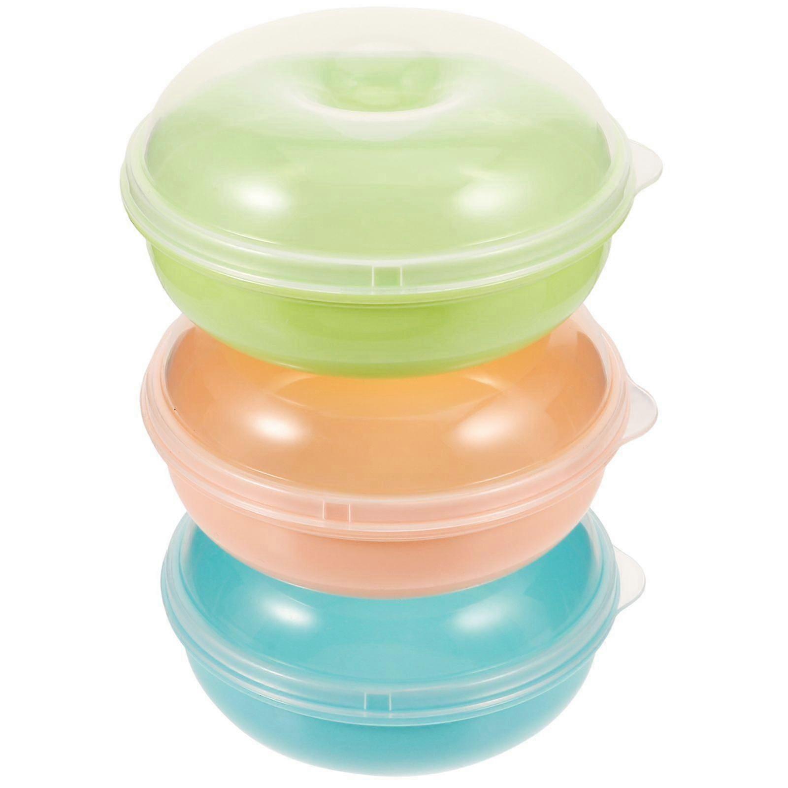 3Pcs Bread Box Kitchen Countertop Bread Boxes Kitchen Counter Storage Box Bread Dispenser Container