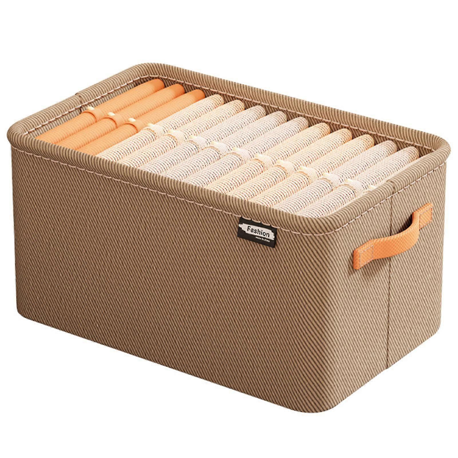 Clothes Storage Bin with Handle Large Capacity Wardrobe Storage Case for Home