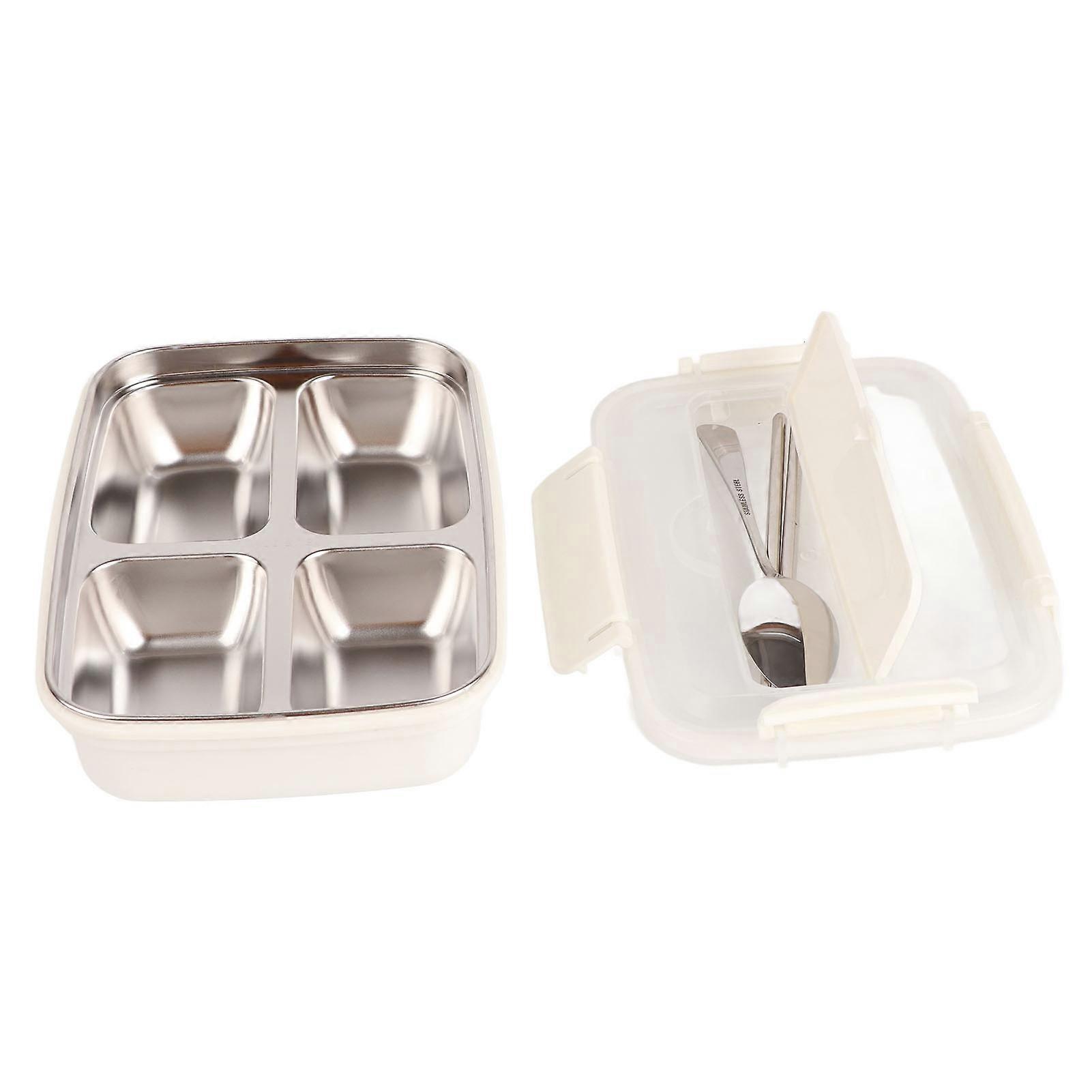 A Different 4 - Compartment Stainless Steel Lunch Container