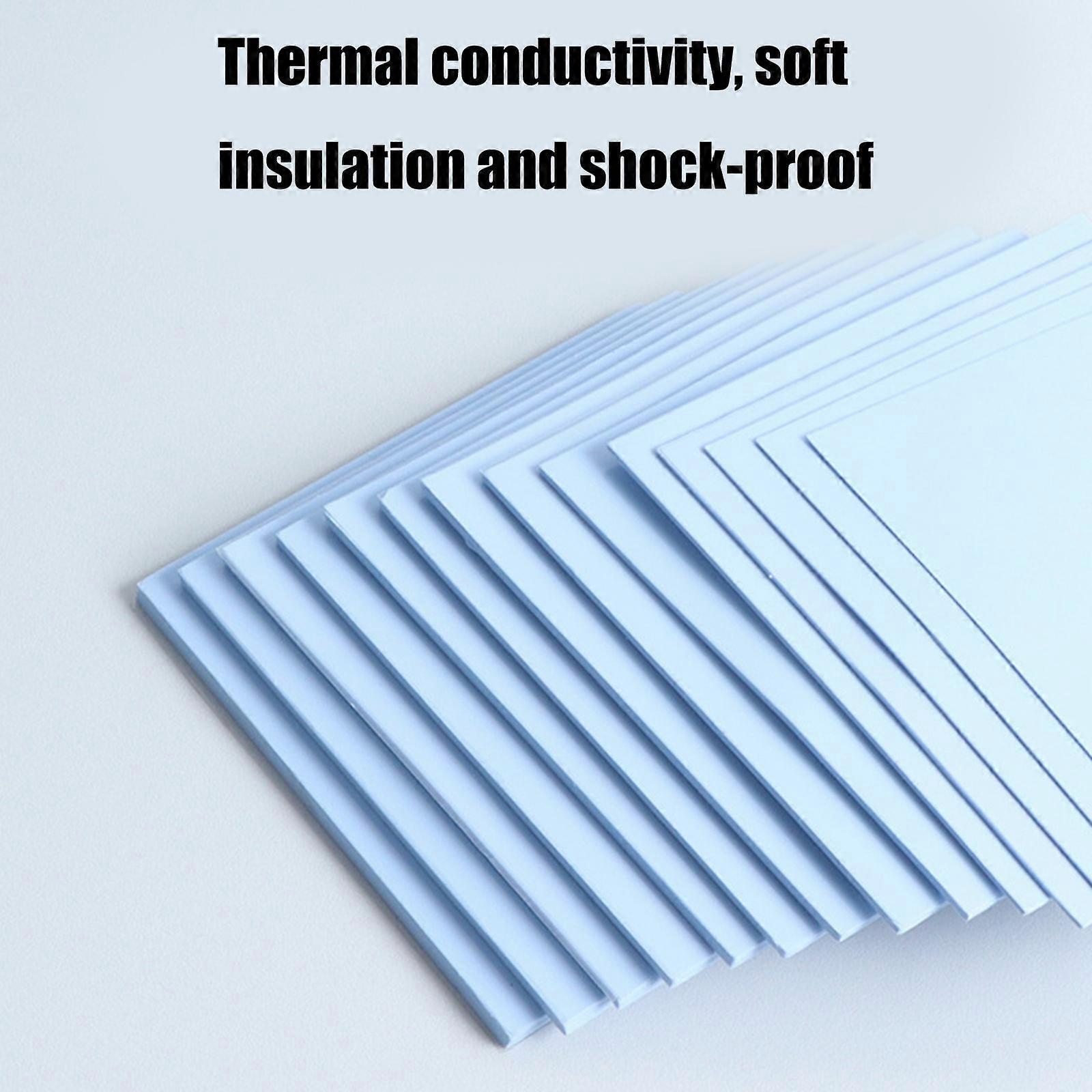Silicone Thermals Conductive Pad, 100x100mm Assorted Thicknesses, High ...