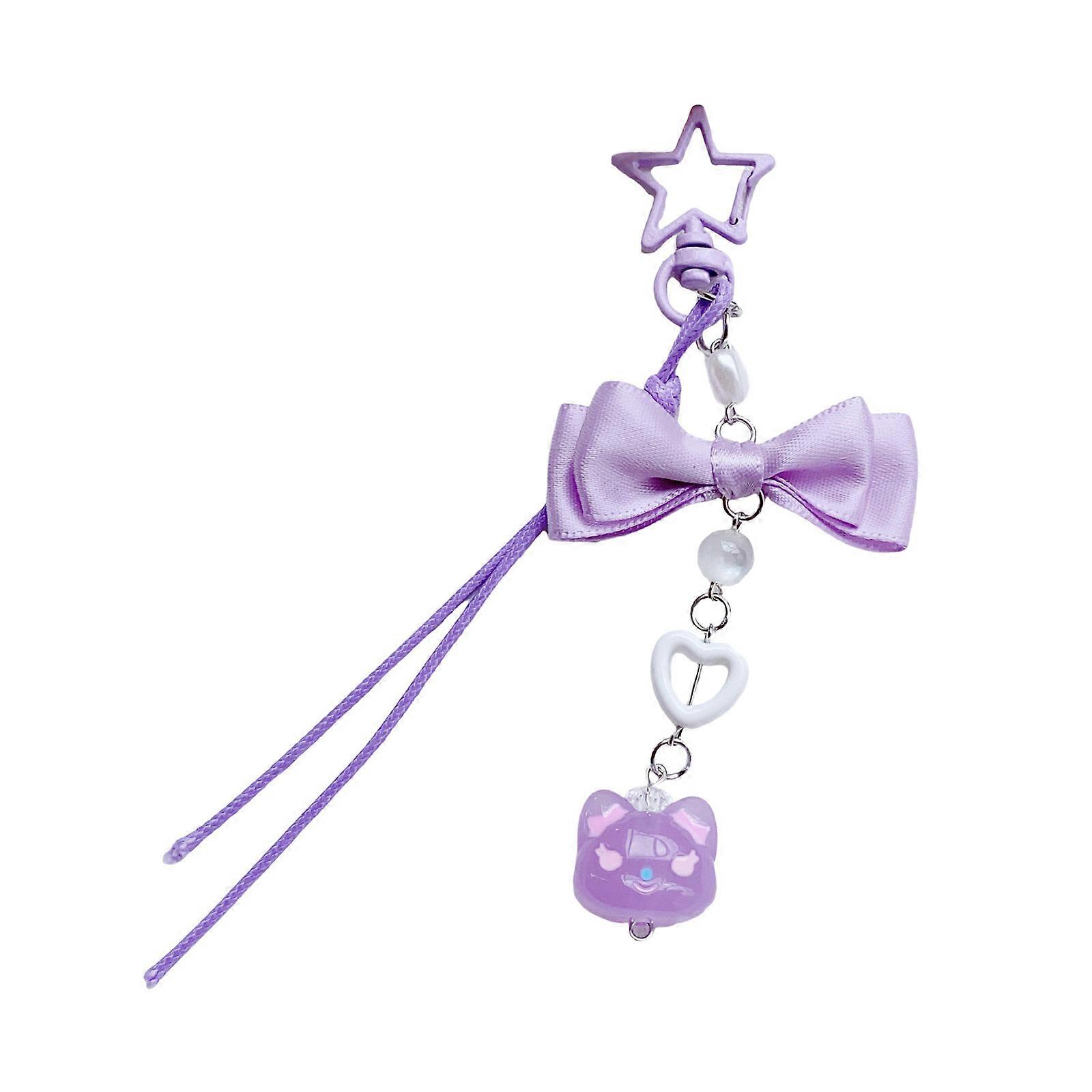 Polyvalent papillon téléphone longe accessoires Alliage robuste Fournitures artisanales pour une utilisation polyvalente Utilisation quotidienne décontractée Violet