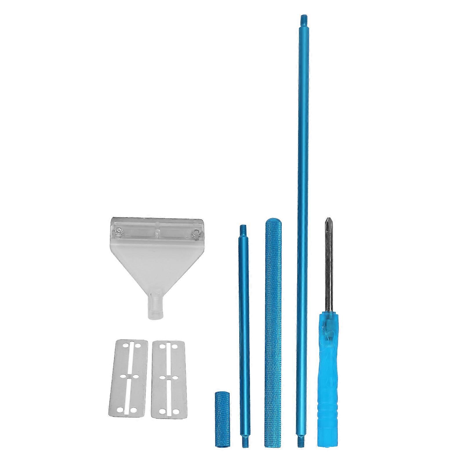 Aquarium Scraper Blades Handheld Aluminium Alloy Glass Cleaner for Fish Tanks - Blue Color, Durable Design, Efficient Cleaning